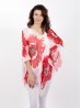 Reversible Pearl Chiffon Top with Floral Print